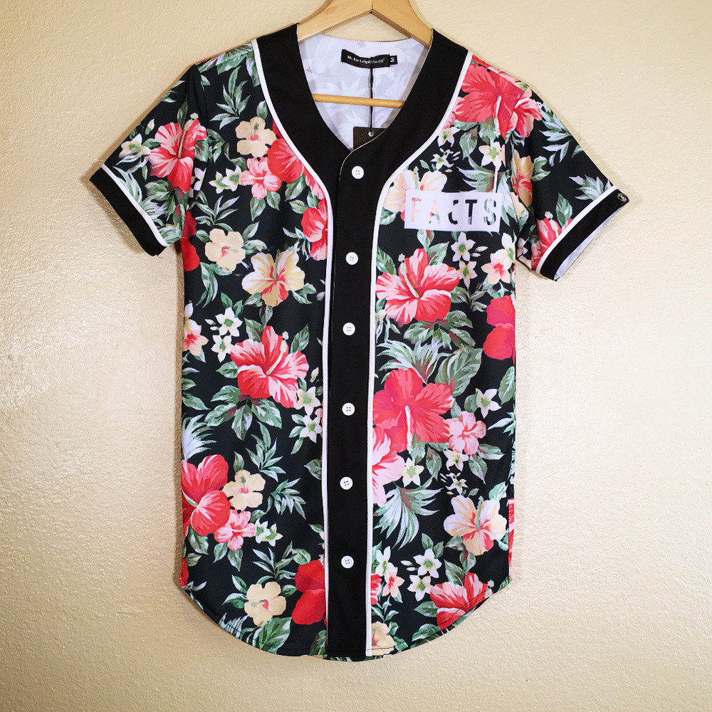 Mr BaoLong&Miss Go Hawaiian Button Down Jersey NWT